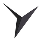 Modern Metal Shaped Triangle 1-Light LED Wall Sconce Lamps