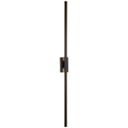 Nordic Minimalist Black Linear LED Mirror Front Light Wall Sconce Lamps
