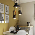 Modern Nordic 1-light Dome Wood Carrying Handle Pendant Light Lumendat
