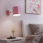 Nordic Macaron Cylinder Rotatable 1-Light Wall Sconce Lamps