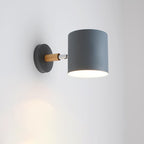 Nordic Macaron Cylinder Rotatable 1-Light Wall Sconce Lamps