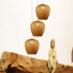 Rustic Style Bamboo Weaving 1-light Pendant Light Lumendat