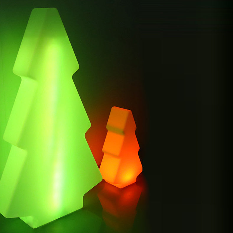 Modern Art Deco Waterproof Solar Rechargeable PE Christmas Tree LED RGB Landscape Lighting Outdoor Light For Garden Lumendat