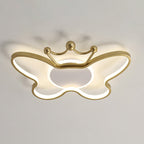 Lumendat Contemporary Nordic Kids Iron Aluminum Silica Acrylic Butterfly LED Flush Mount Ceiling Light For Bedroom Lumendat