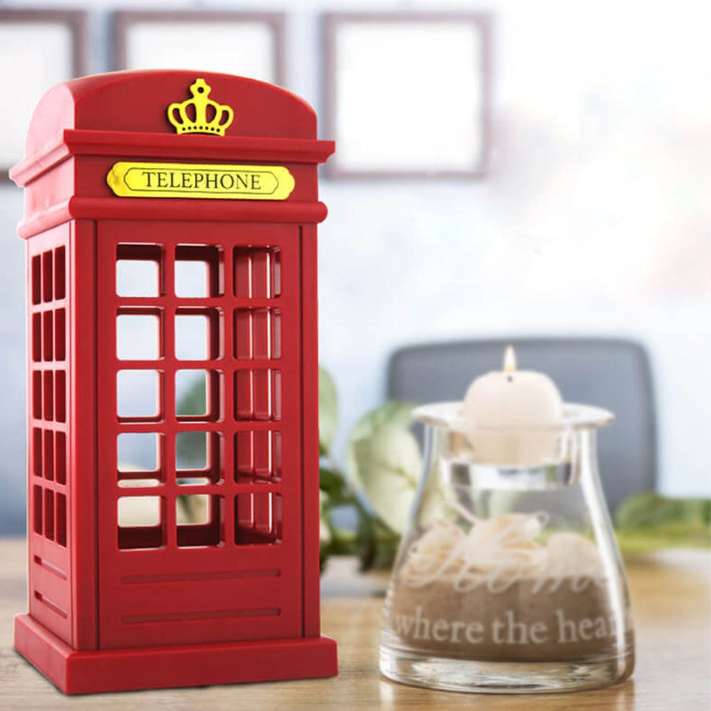 Retro Touch Creative British Phone Booth Design LED Night Light Table Lamp Lumendat