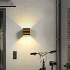 Outdoor Minimalist Square Cube Aluminum Waterproof LED Wall Sconce Lamp Lumendat