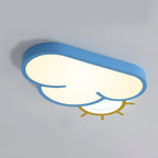 Lumendat Contemporary Creative Cartoon Cloud Sun Acrylic Shade LED Kids Flush Mount Ceiling Light For Bedroom Lumendat