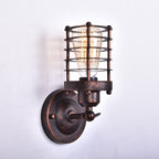 Northern Retro Industrial Wrought Iron 1-Light Wall Sconce Lamp