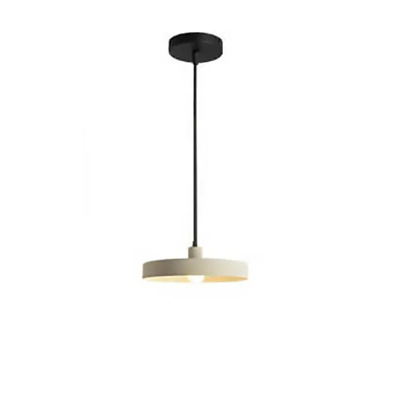 Modern Minimalist Aluminum Disc 1-light Pendant Light for Living Room BulbSquare
