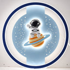Lumendat Contemporary Creative Childlike Spaceman Rabbit Design LED Kids Flush Mount Ceiling Light For Bedroom Lumendat