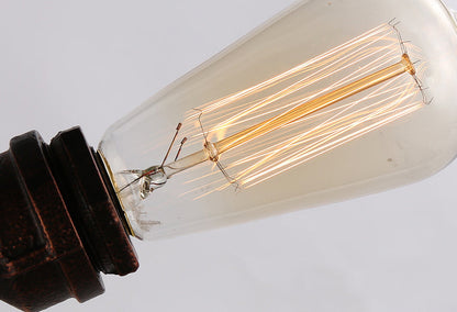 Industrial Iron Water Pipe Design 7-light Chandelier