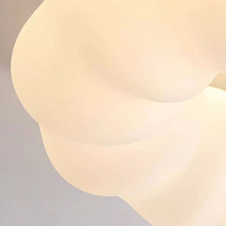 Lumendat Modern Simplicity Cream PE Cloud Pumpkin Shade Iron LED Kids Pendant Light For Bedroom Lumendat