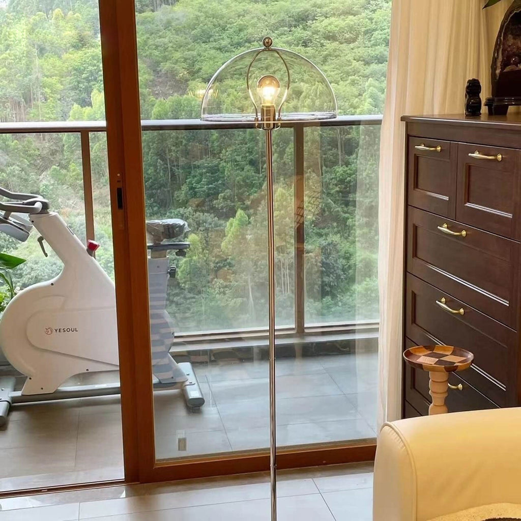 Creative Retro Acrylic Mushroom Design 1-Light Standing Floor Lamp Lumendat