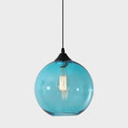 Nordic Minimalist Stained Round Glass 1-light Pendant Light Lumendat