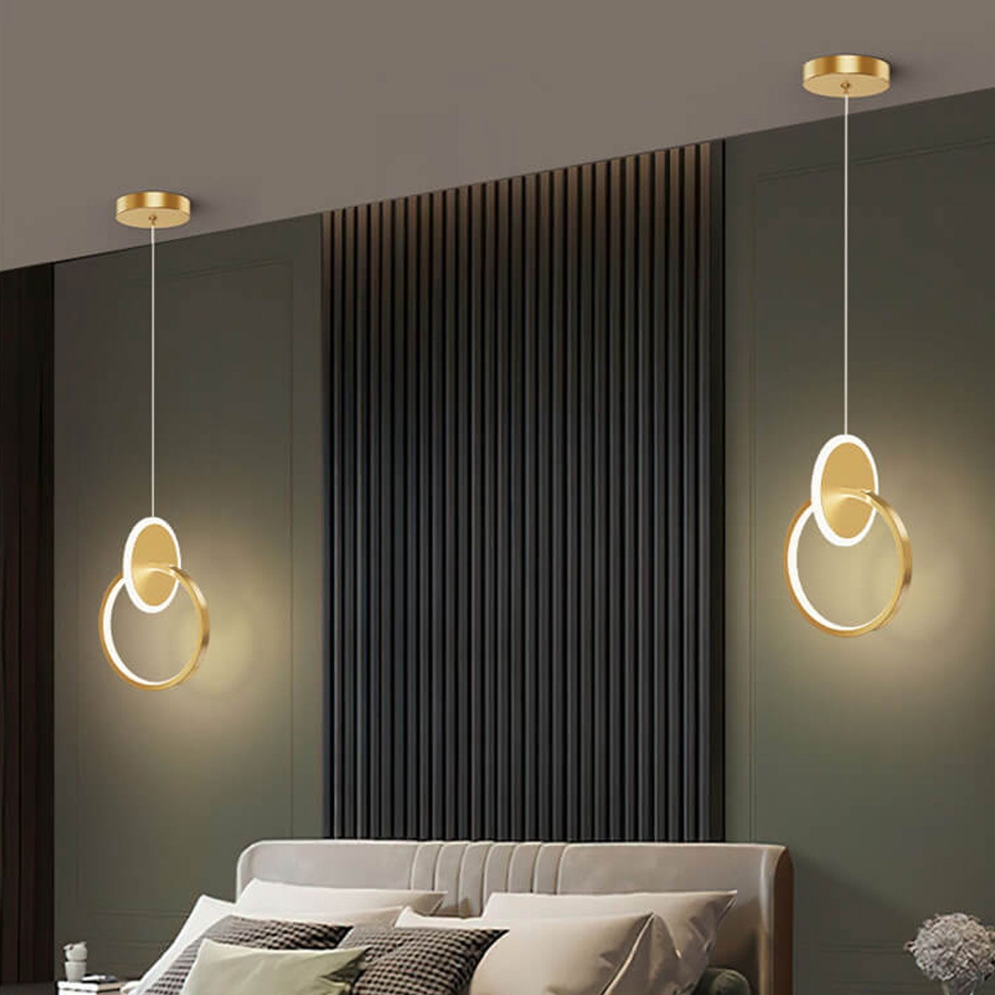 Modern Minimalist All-copper LED 1-Light Pendant Light