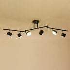 Modern Creative Rotating Track Spotlight LED Semi-Flush Mount Ceiling Light Lumendat