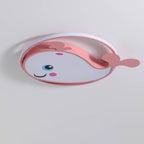 Lumendat Cartoon Creative Dolphin Circle LED Kids Flush Mount Ceiling Light Lumendat