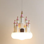 Lumendat Contemporary Nordic Kids Resin PVC PE Castle 1-Light Pendant Light For Bedroom Lumendat
