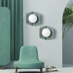 Contemporary Nordic Globe Glass Ball 1-Light Wall Sconce Lamp For Bedroom