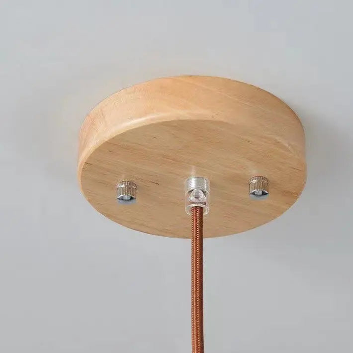 Japanese Minimalist Log Wood Strip Glass Jar 1/2/3 Light Island Light Chandelier Lumendat