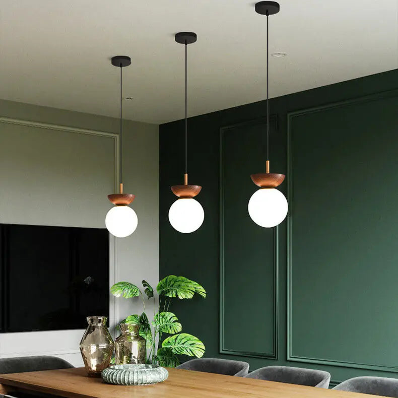 Modern Minimalist Glass Iron Orb 1-light Semi-flush Mount Light/pendant Light for Living Room Lumendat