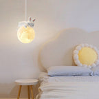 Lumendat Modern Simple Resin Bear Rabbit Decorative Iron 1-Light Pendant Light Lumendat