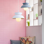 Nordic Minimalist Color Solid Aluminum 1-light Pendant Light BulbSquare