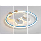 Lumendat Childlike Creative Cartoon Rabbit Design LED Flush Mount Light Lumendat