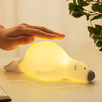 Lumendat Contemporary Creative Kids Cartoon Lazy Bear Silicone LED Night Light Table Lamp For Bedroom Lumendat