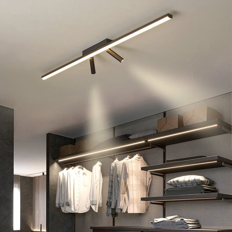 Nordic Minimalist Acrylic Long Strip Track Spotlight LED Flush Mount Ceiling Light Lumendat