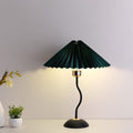 Modern Minimalist Pleated Umbrella Bending Base 1-Light Table Lamp Lumendat