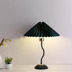 Modern Minimalist Pleated Umbrella Bending Base 1-Light Table Lamp Lumendat