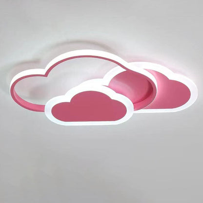 Contemporary Simplicity Cloud Acrylic Shade Metal LED Flush Mount Ceiling Light for Bedroom