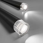 Modern Minimalist Tapered Tube Iron Acrylic LED Island Light Chandelier BulbSquare