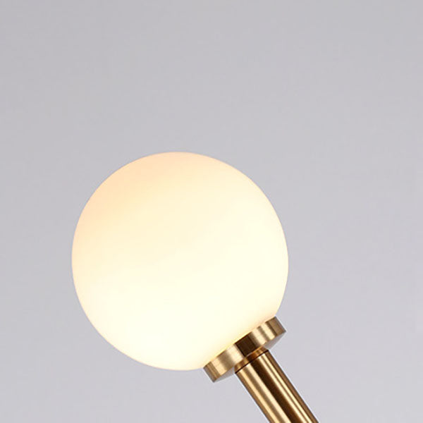 Contemporary Scandinavian Cylindrical Metal Glass 9-Light Standing Floor Lamp For Living Room Lumendat