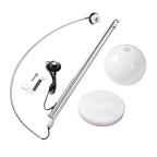Modern Globe Acrylic Shade Fishing Rod 1-Light Standing Floor Lamp Lumendat
