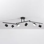 Modern Creative Rotating Track Spotlight LED Semi-Flush Mount Ceiling Light Lumendat