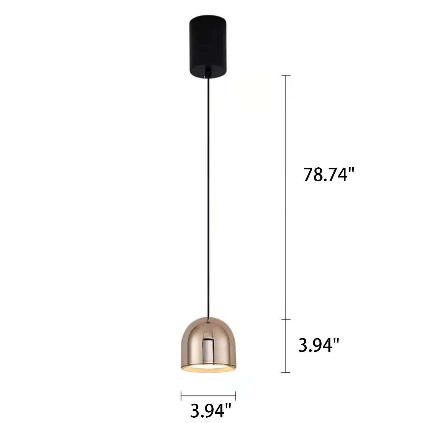 Modern Minimalist Hardware Dome Mini LED Pendant Light