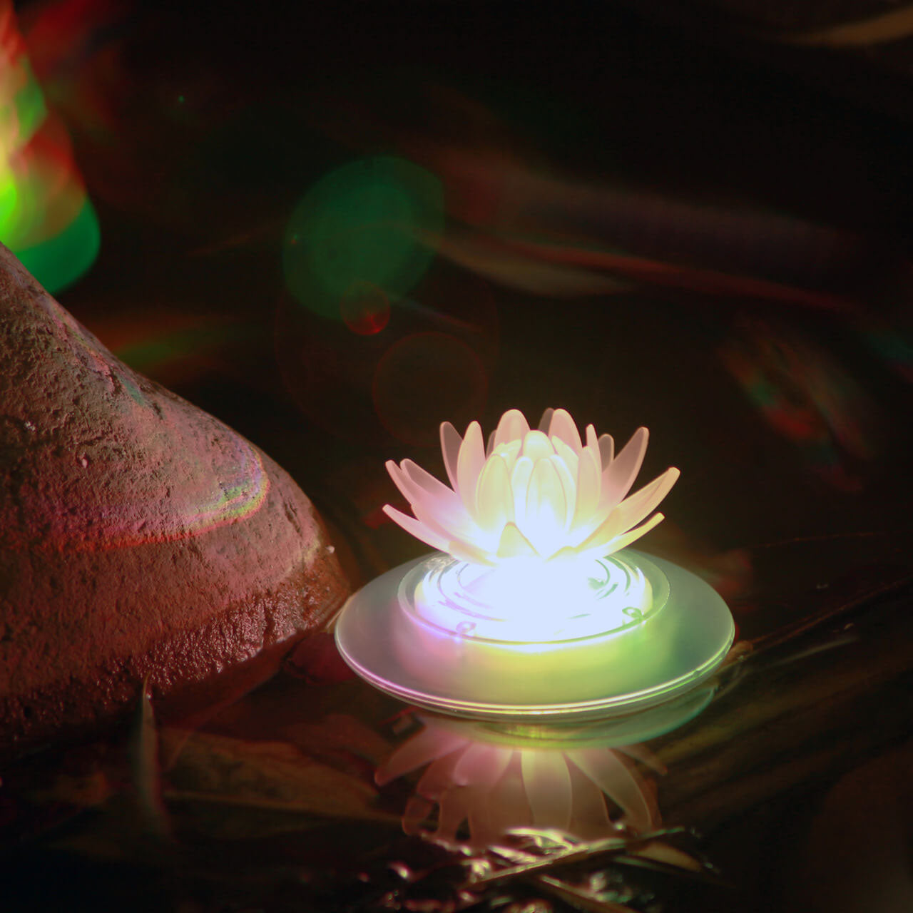 Solar Outdoor Water Floating Lights Colorful Gradient LED Garden Decorative Pool Lights Lumendat