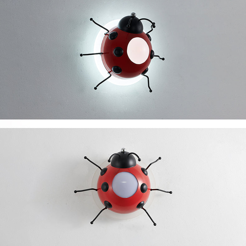 Lumendat Contemporary Creative Cartoon Beetle Acrylic LED Kids Wall Sconce Lamp For Bedroom Lumendat