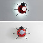 Lumendat Contemporary Creative Cartoon Beetle Acrylic LED Kids Wall Sconce Lamp For Bedroom Lumendat