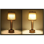 Vintage Linen Iron LED Rechargeable Table Lamp Lumendat