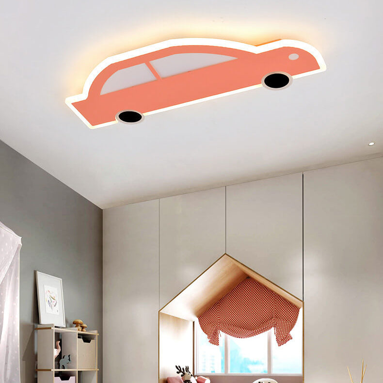 Lumendat Cartoon Creative Car Shape Iron LED Flush Mount Ceiling Light Lumendat