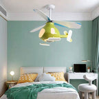 Lumendat Cartoon Creative Aircraft Design LED Downrods Ceiling Fan Light Lumendat