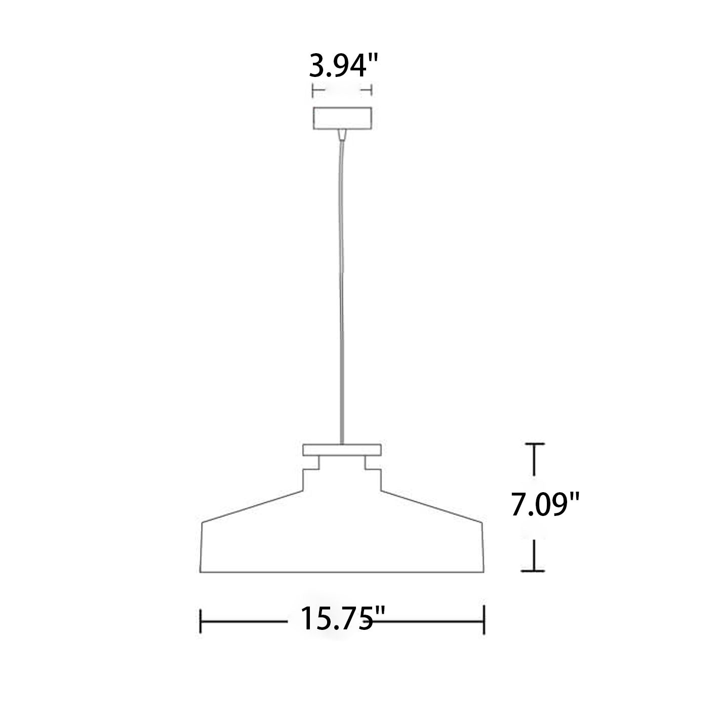 Nordic Industrial Iron Pot Lid Design 1-Light Pendant Light