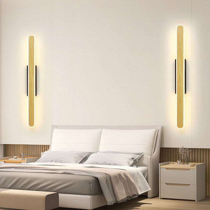 Scandinavian Modern Minimalist Wood LED Vanity Light Wall Sconce Lamp Lumendat