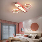 Lumendat Contemporary Creative Acrylic Cartoon Airplane LED Kids Flush Mount Ceiling Light For Living Room Lumendat