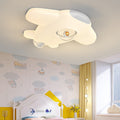 Lumendat Contemporary Creative Iron PE Cartoon Airplane Design LED Kids Flush Mount Ceiling Light For Bedroom Lumendat