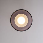 Nordic Vintage Round Hardware Glass LED Wall Sconce Lamp
