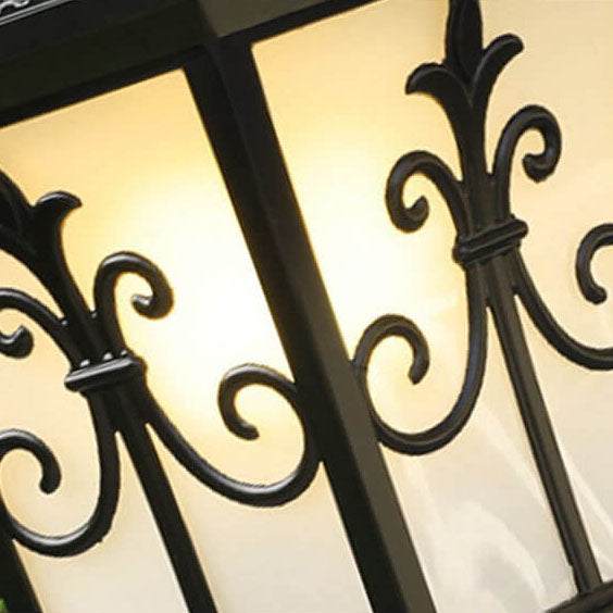 Modern Vintage Waterproof Patio Solar Outdoor Column Head Light Lumendat